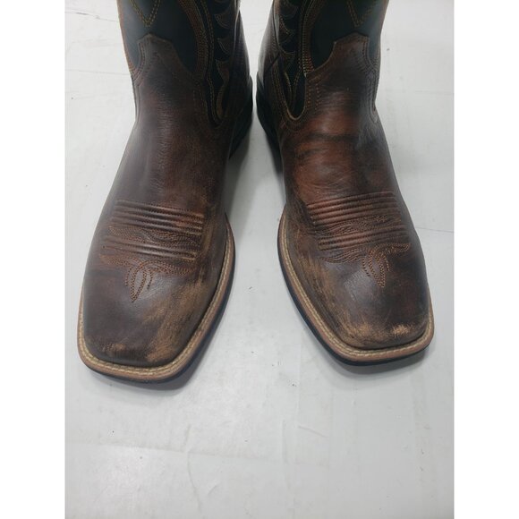 Ariat 10029689 Men\'s Amos Full-Grain Leather Square Toe Western Boots Size 9.5D main image 10